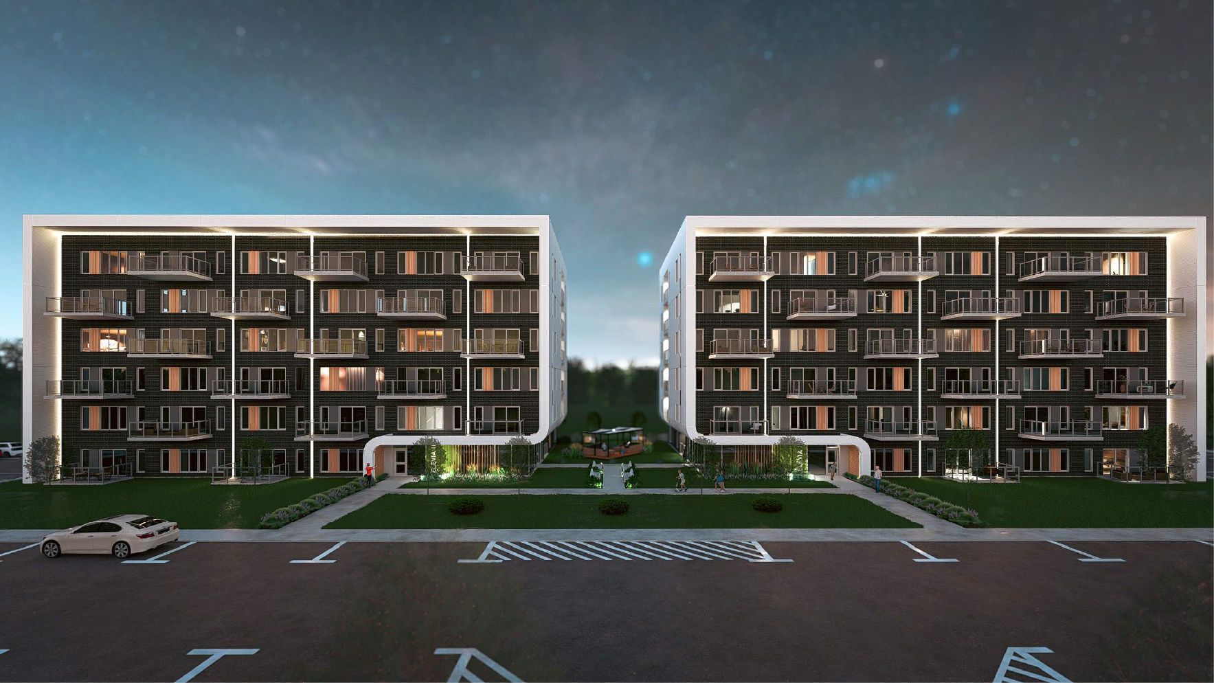 Rendu architectural du projet Elevio à Joliette